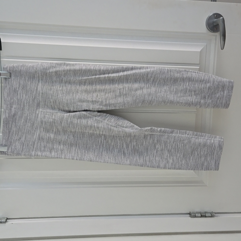 Lululemon Womens Wunder Under Leggings In White And Grey 25"